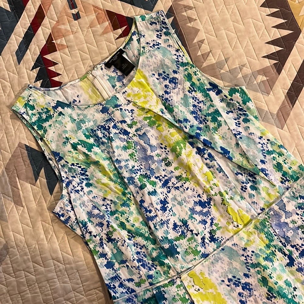 Ann Taylor Watercolor Peplum Top